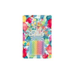 16x24x1.50 Cm12 Units Happy Birthday Candle