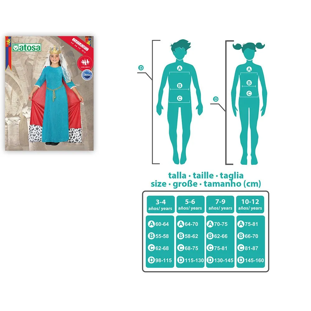 Medieval Queen Children´S Girl Custom - Image 3