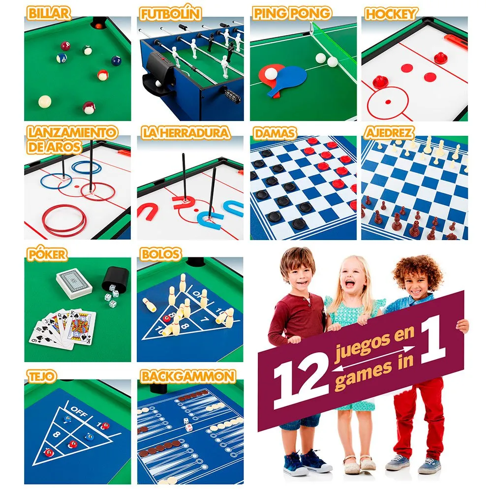 12 In 1 Billiar Table Multi Game - Image 2
