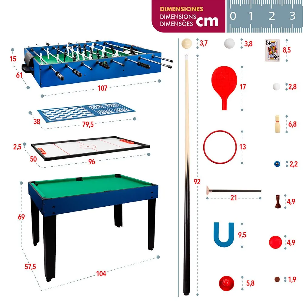 12 In 1 Billiar Table Multi Game - Image 7