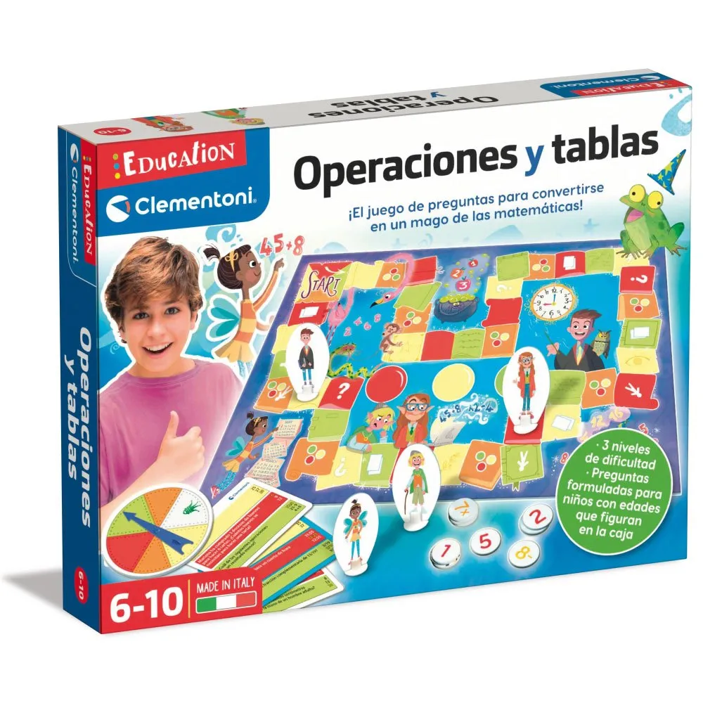 Clementoni Playing Learning Operations And Tables