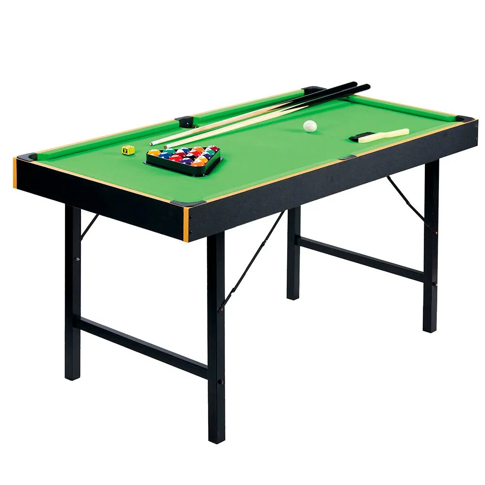 Billiard With Folding Metal Base