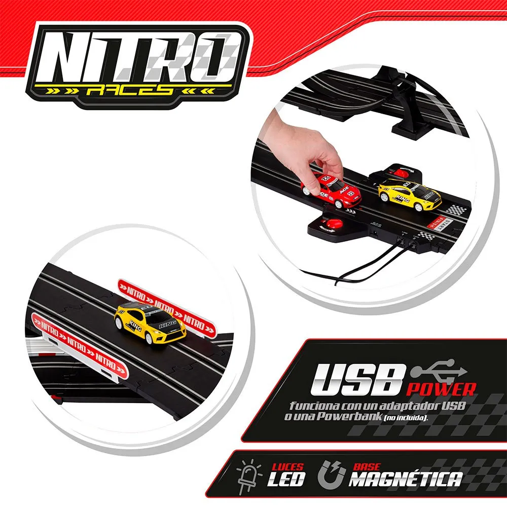 Nitro Races 1:43 Mega Lap Magnetic Race Track Remote Control - Image 3