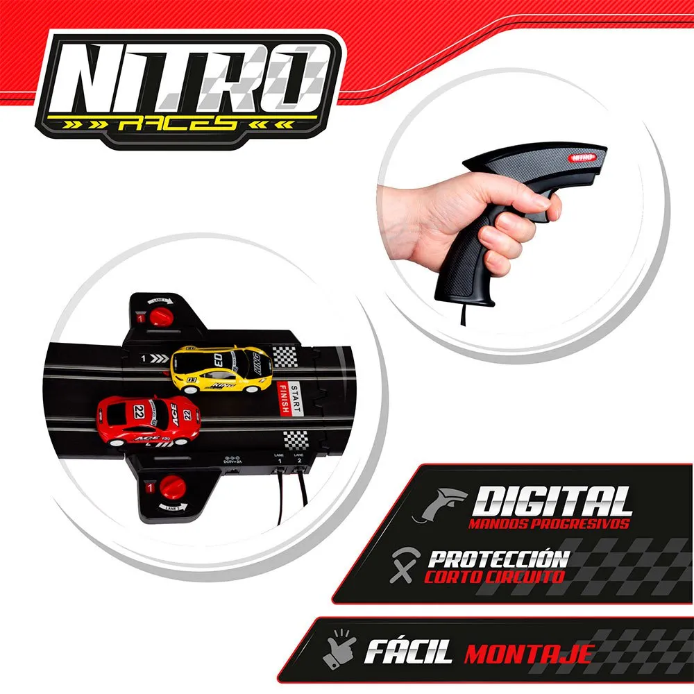 Nitro Races 1:43 Mega Lap Magnetic Race Track Remote Control - Image 4