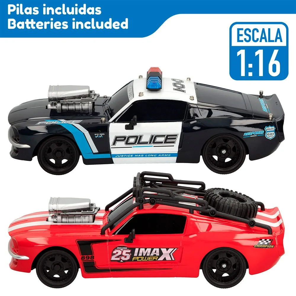 Speed & Go Radio Control Cars Police And Thief 1:16 Remote Control - Image 4