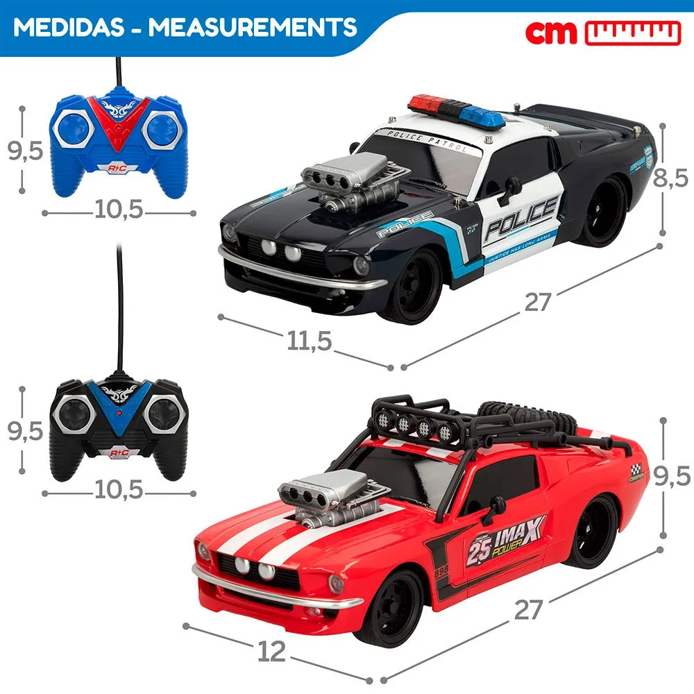 Speed & Go Radio Control Cars Police And Thief 1:16 Remote Control - Image 6