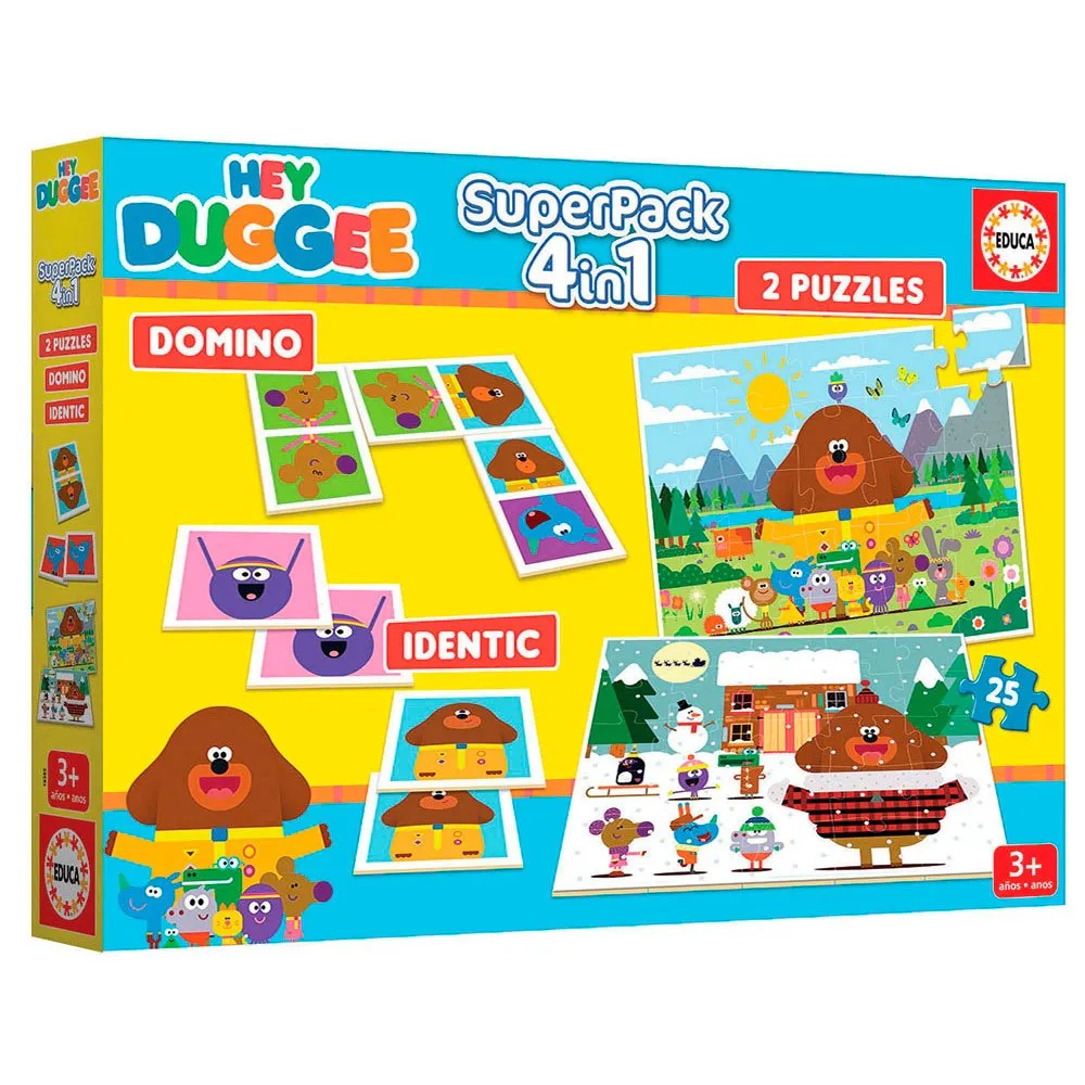 Hey Duggee Superpack 4 Games In 1 Board Game