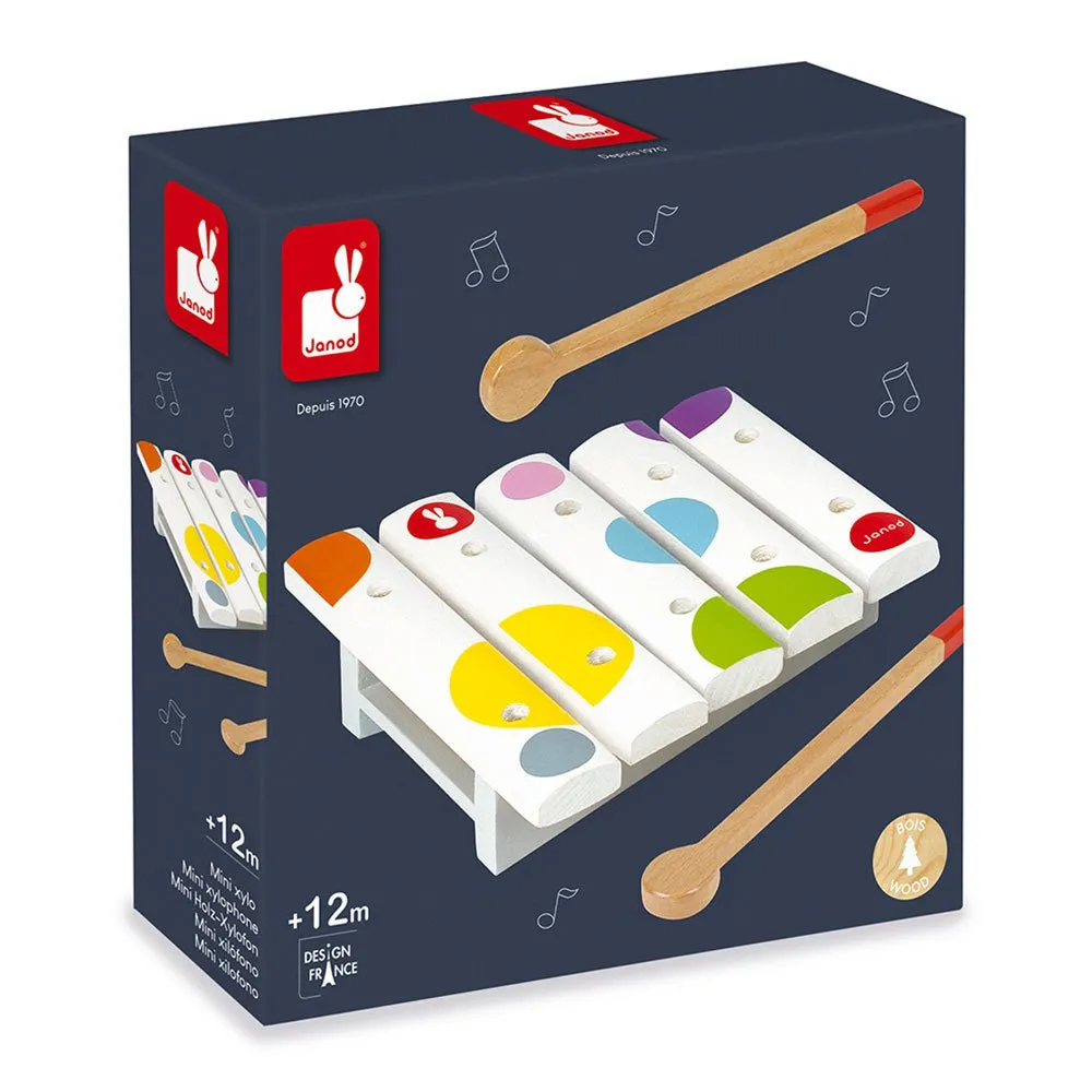 Janod Confetti Wooden Mini Xylo - Image 2