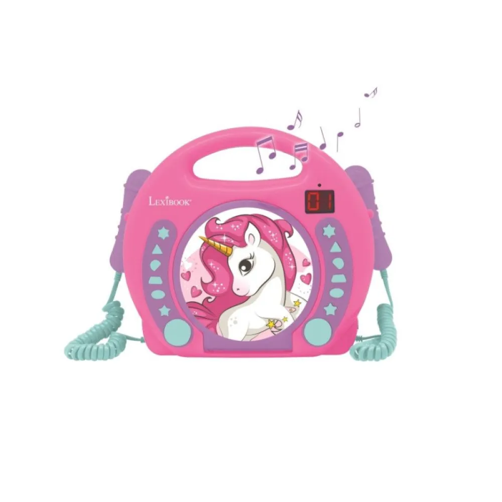 LEXIBOOK Unicorn CD Player Karaoke
