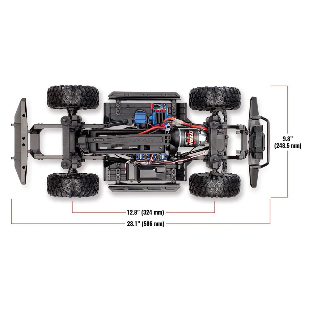 Traxxas TRX-4 1/10 Scale Trail Rock Crawler Defender Remote Control Car - Image 6