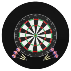 VIDAXL Professional Sisal Dartboard With 6 Darts Surround