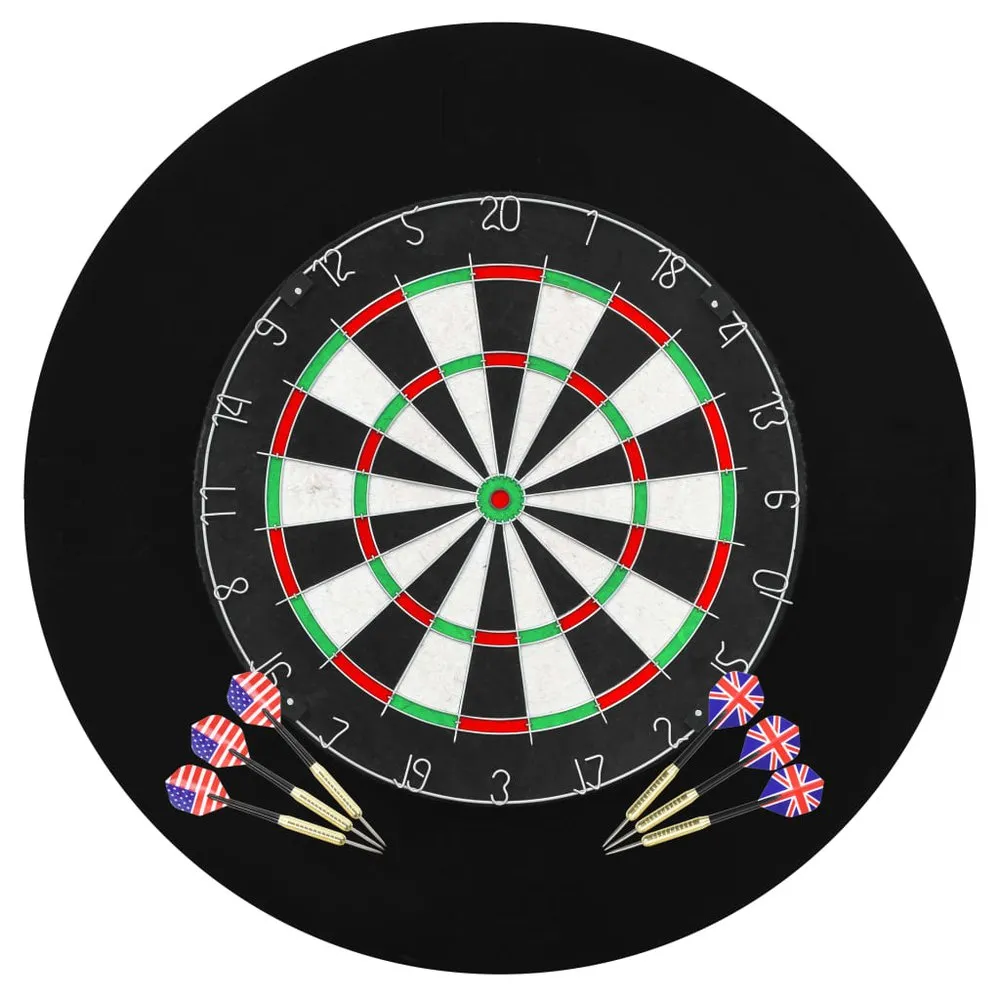 VIDAXL Professional Sisal Dartboard With 6 Darts Surround